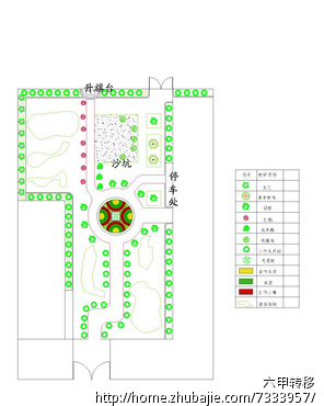 幼儿园绿化景观设计图和施工图