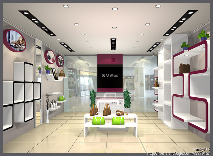 女包专柜(中岛)效果图