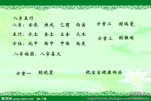 <em>赖姓女宝宝</em>求姓名,加急1天-宝宝<em>起名</em>-猪八戒网