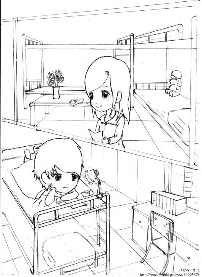 漫画设计:描述<em>一个</em>男生多年来苦苦等待<em>心爱的</em>