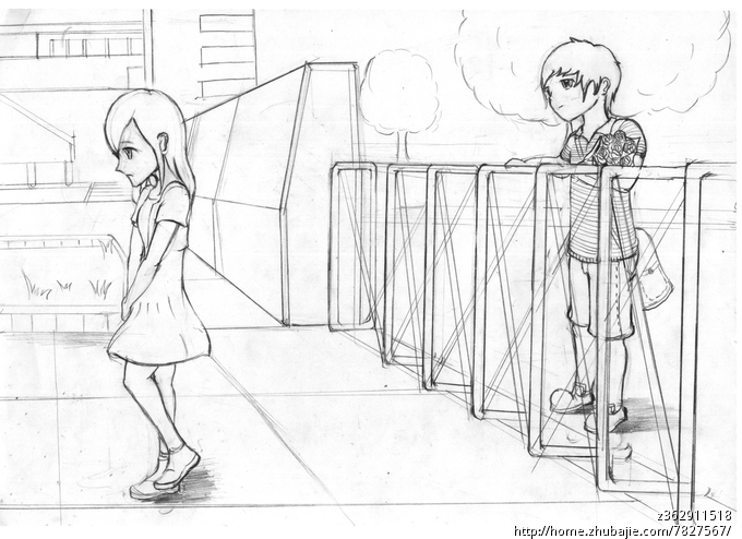 漫画设计:描述<em>一个</em>男生多年来苦苦等待<em>心爱的</em>