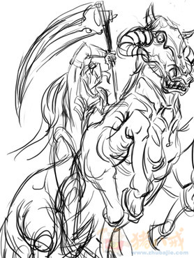 人气手机卡片战斗游戏中奥丁(男性)的卡片插画