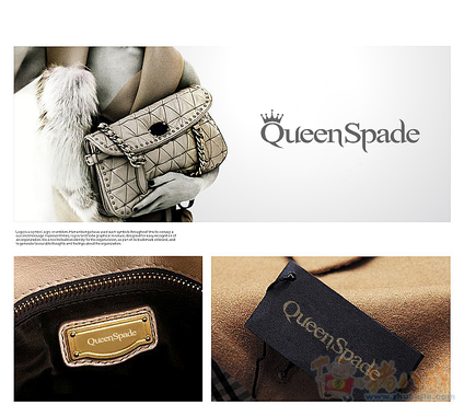 <em>潮牌女包</em>QueenSpade的LOGO设计加简单应用