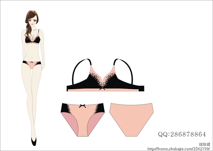 套装<em>胸罩内裤</em>设计图征集_小白内衣工作室_41