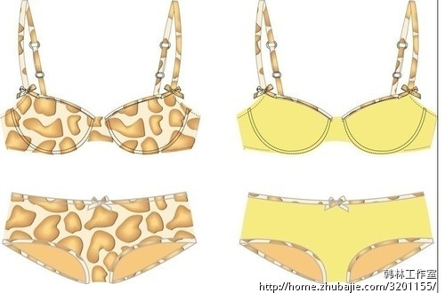 套装<em>胸罩内裤</em>设计图征集-服饰设计-猪八戒网