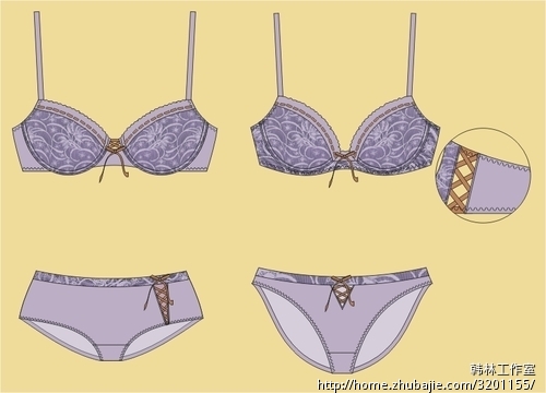 套装<em>胸罩内裤</em>设计<em>图</em>征集-服饰设计-猪八戒网