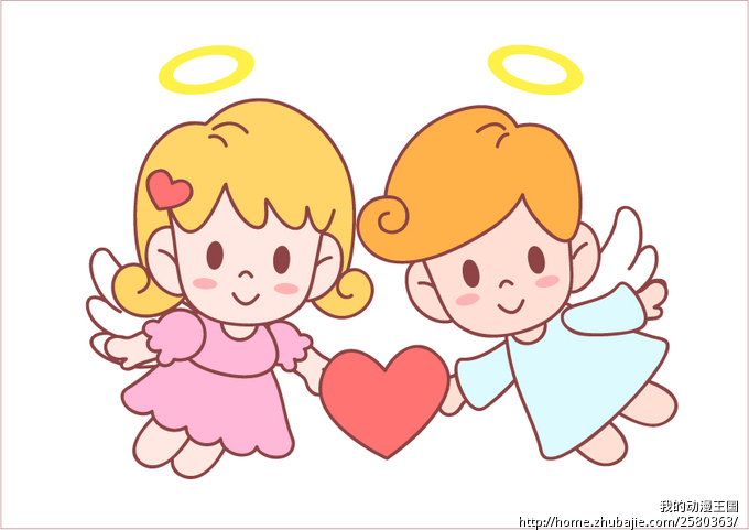 两个<em>丘比特</em>,一男一<em>女</em>