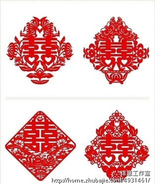 <em>喜字</em>剪纸CDR矢量图,征集, - 商品<em>图片</em>处理 - 照