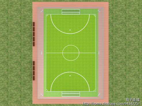 五人制足球场3D效果图设计 - 其他建筑设计 - 建