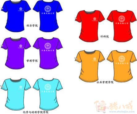 2013年<em>中南民族大学</em>若干院系院服设计 - T恤设