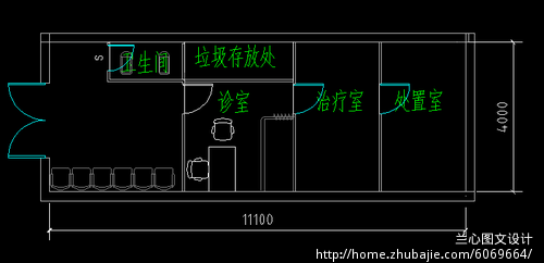 很有挑战性的,诊所的建筑设计平面图