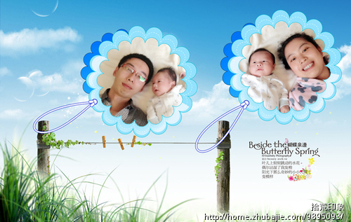 <em>宝贝</em>的<em>满月</em>照美化 - <em>照片</em>美化 - <em>照片</em>处理 - 猪八