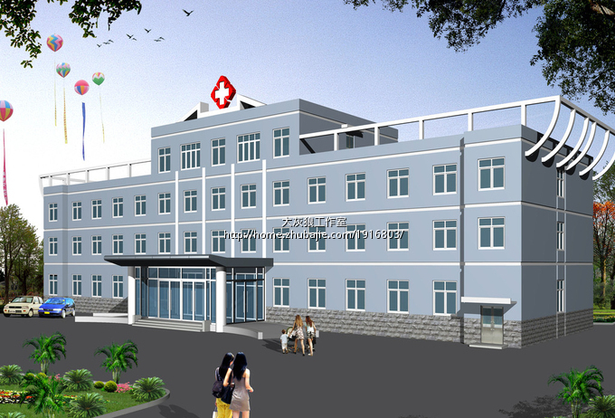 根据医院大楼实拍<em>照片</em>,制作三维效果图_<em>大灰狼</em>