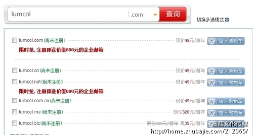 灯具行业B2C 电子商务网站取名和英文域名 -