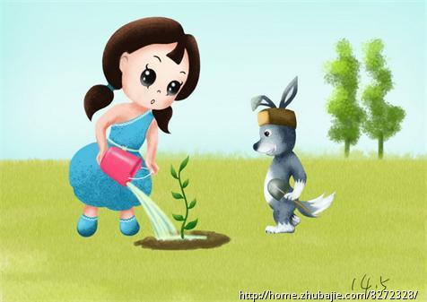 给定主体形象草图的精美插画设计^_^-插画设计