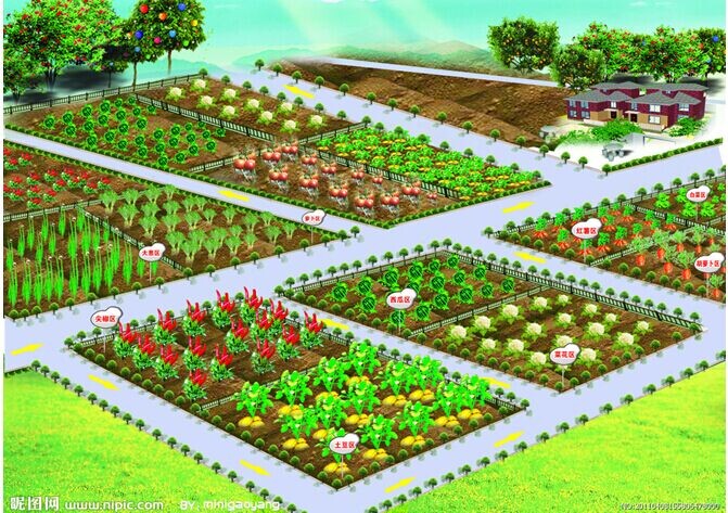 做一个生态果园基地效果图,类似qq农场哪种就行