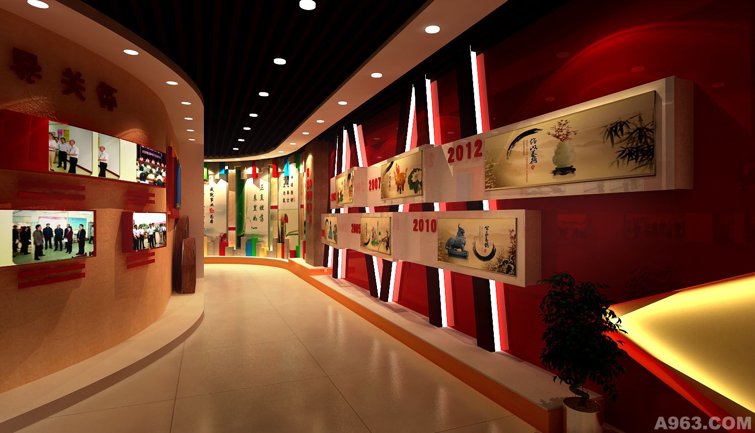 学校展览室(校史室)装饰设计