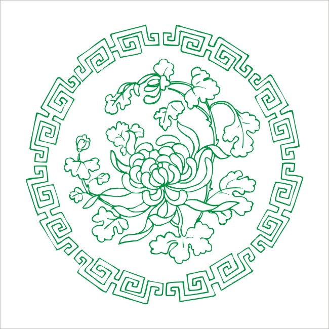 菊花的造型--logo设计 -猪八戒网