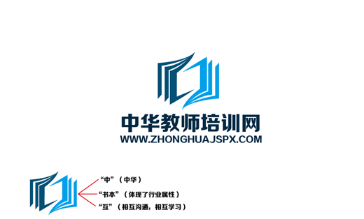 中华教师培训网logo设计