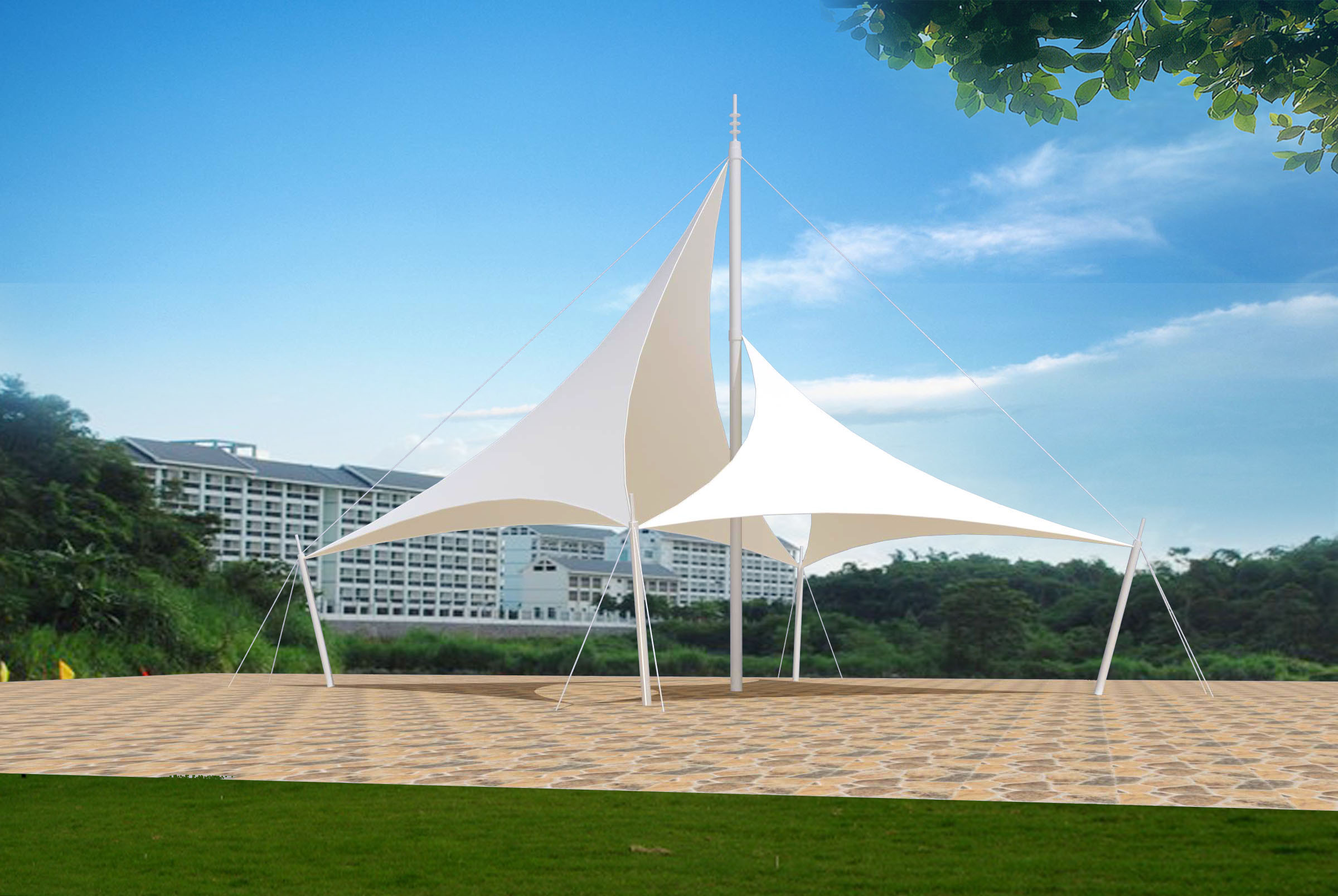 膜结构工程：现代建筑的一抹新绿