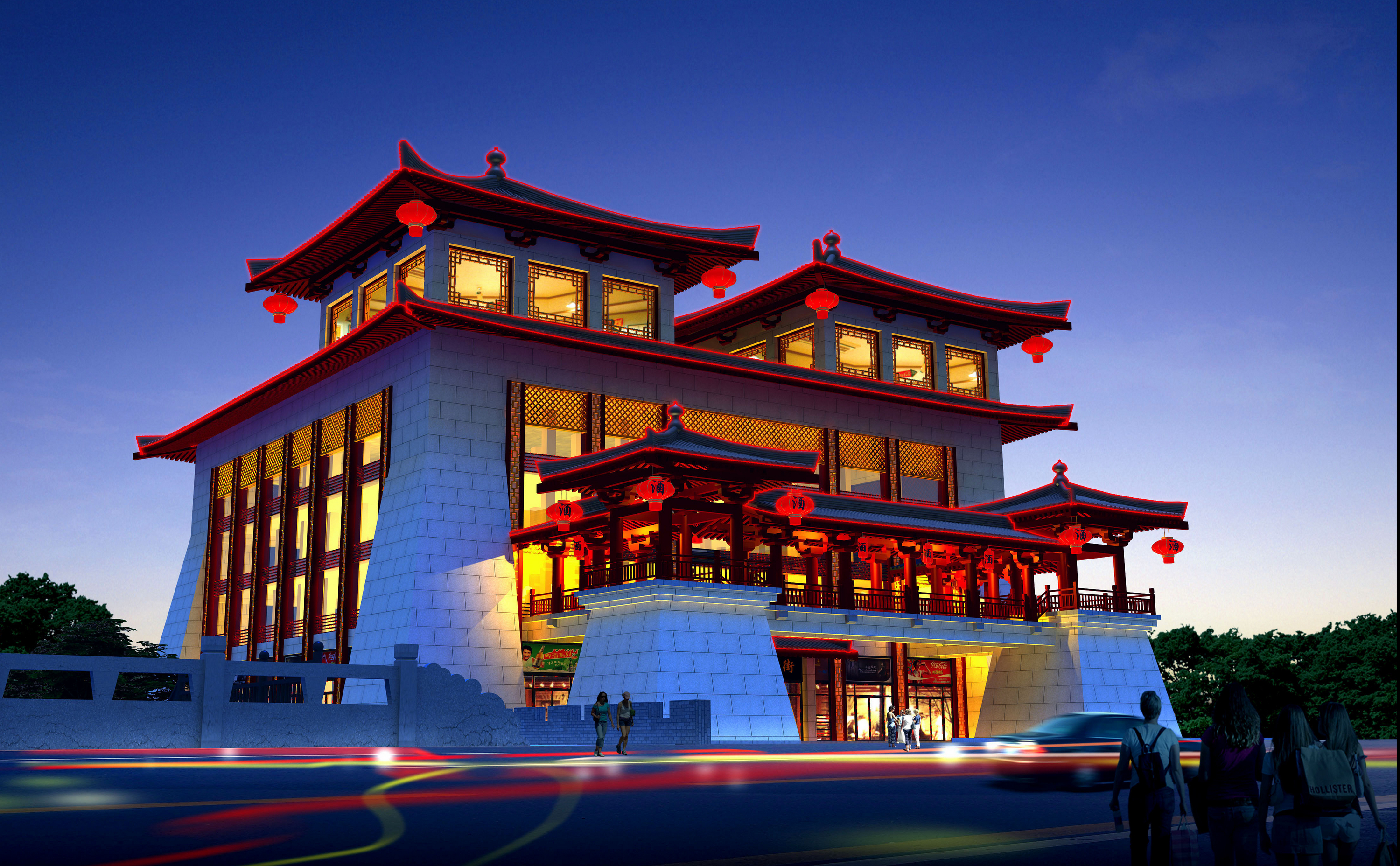           古建筑,仿古建筑在最近