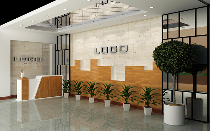 公司形象墙效果图-【北京宏恺空间设计】服务商提供 -猪八戒网