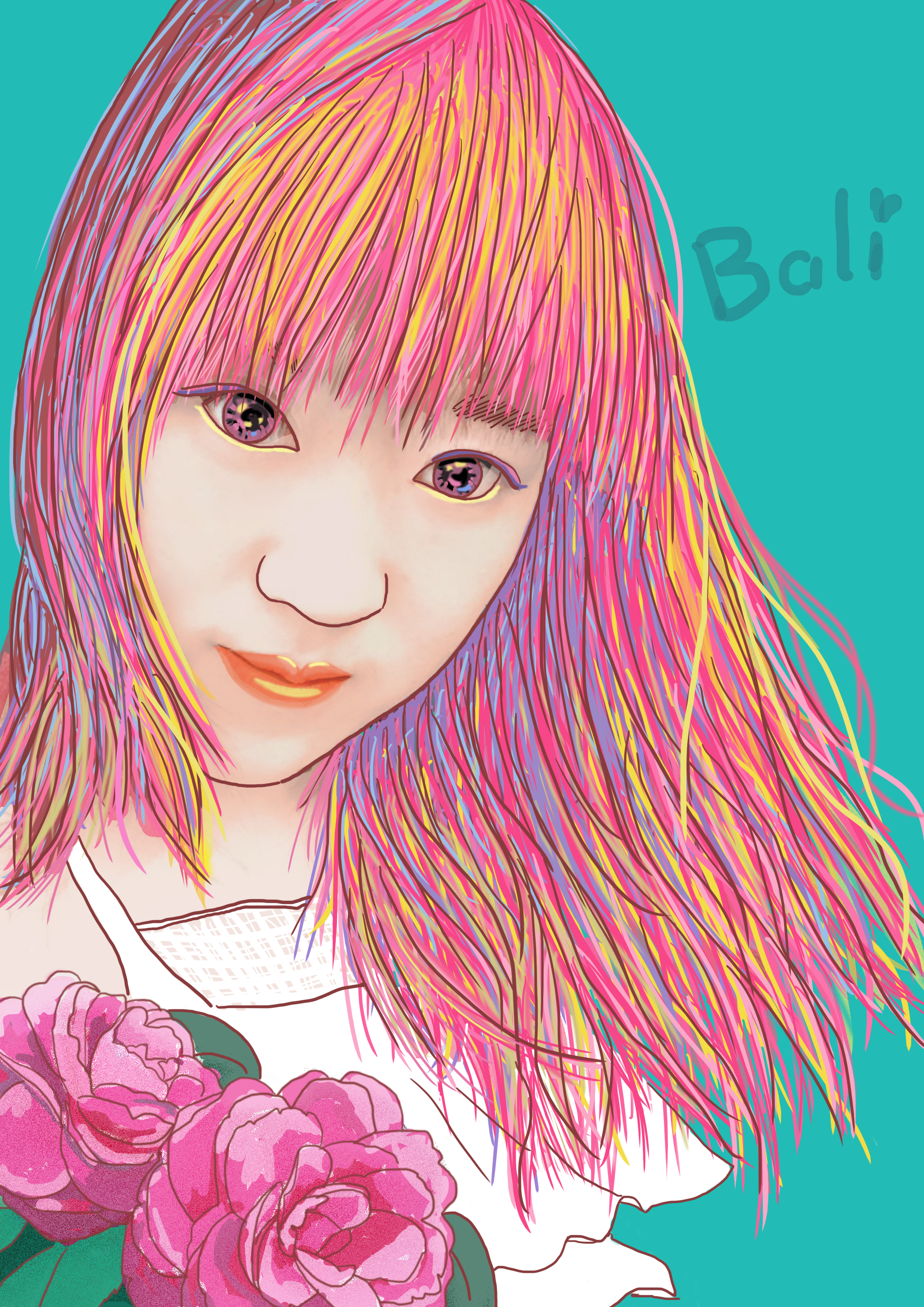 人物彩色头像设计(插画)