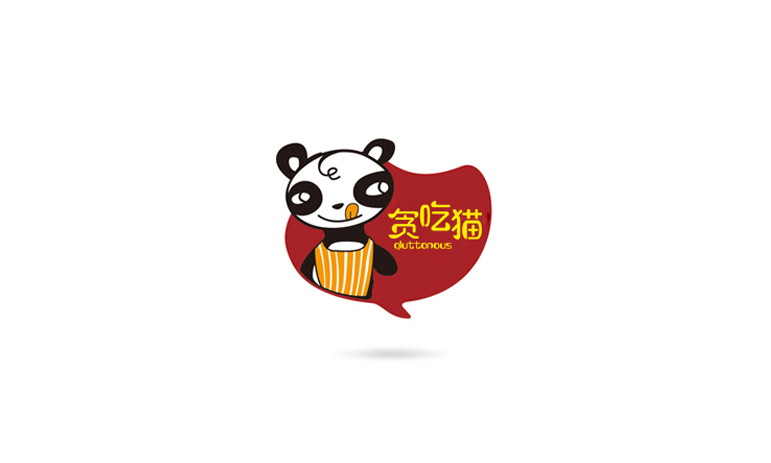贪吃猫logo设计