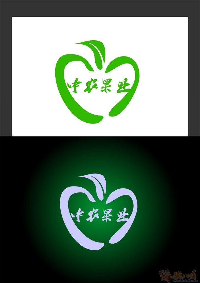 果業合作社logo,名片的設計