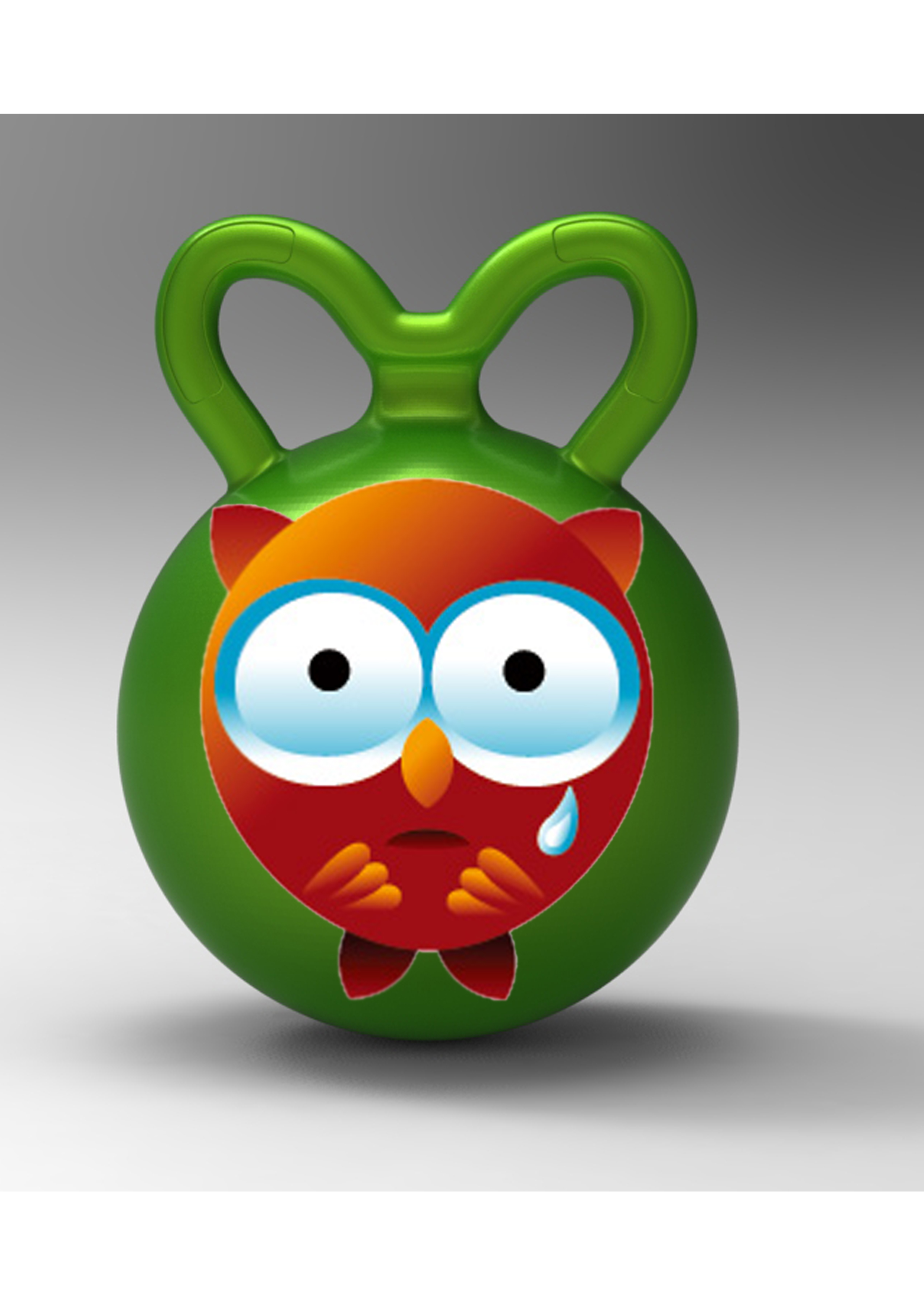 儿童羊角球手柄球产品设计外形