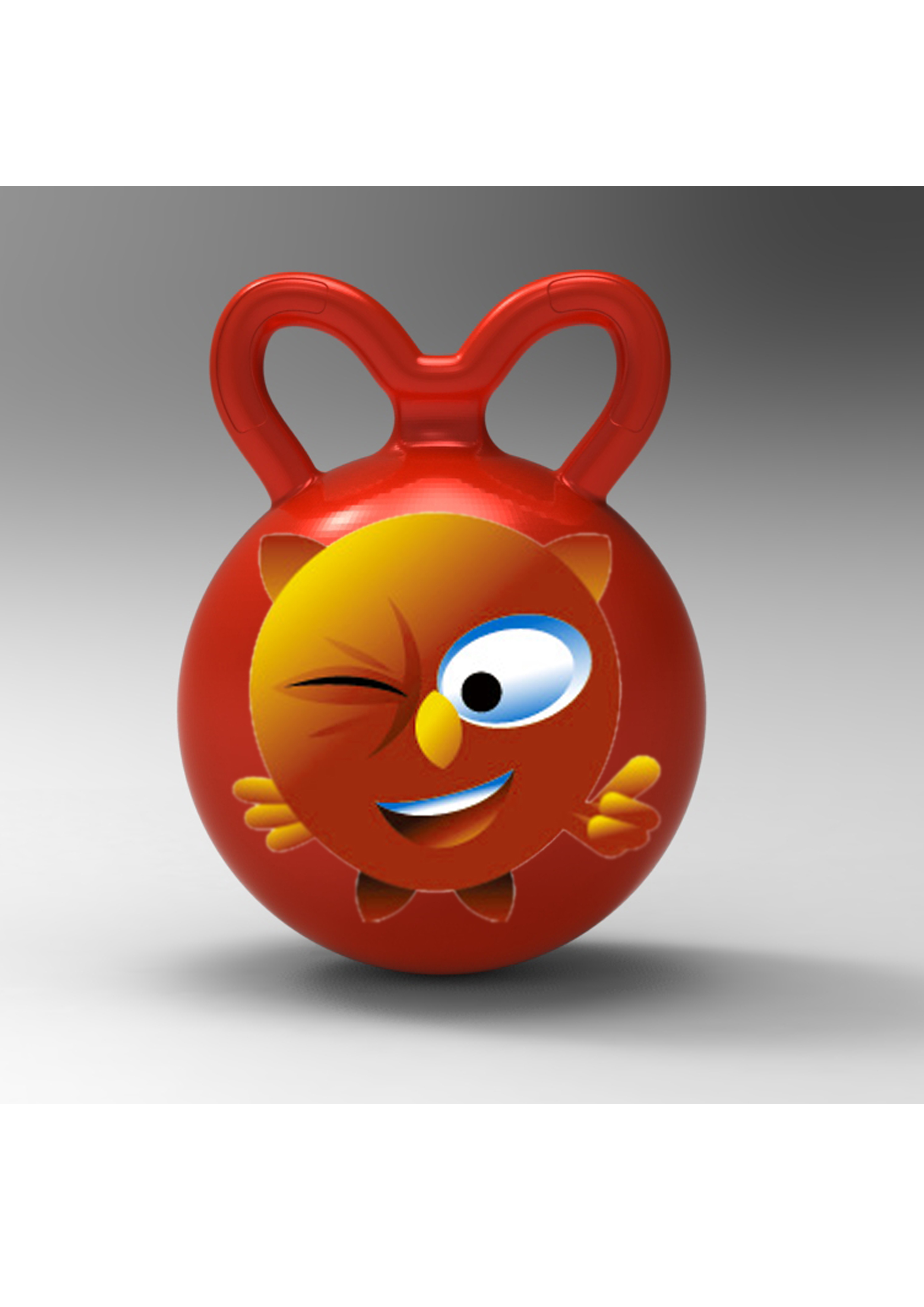 儿童羊角球手柄球产品设计外形