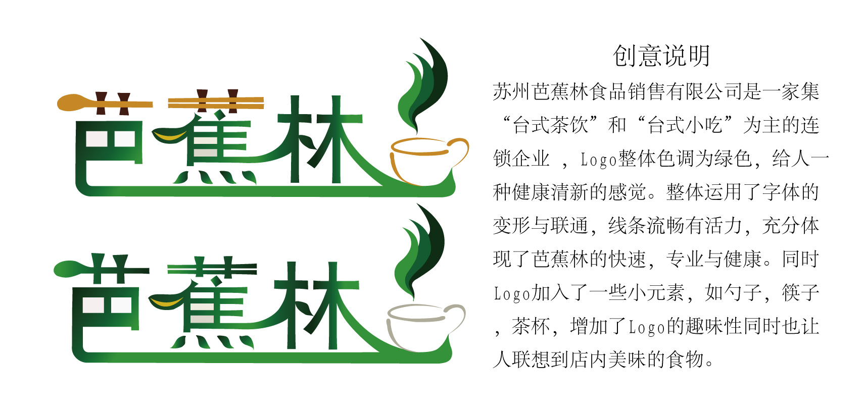 芭蕉林茶饮logo设计,5天定稿加急!