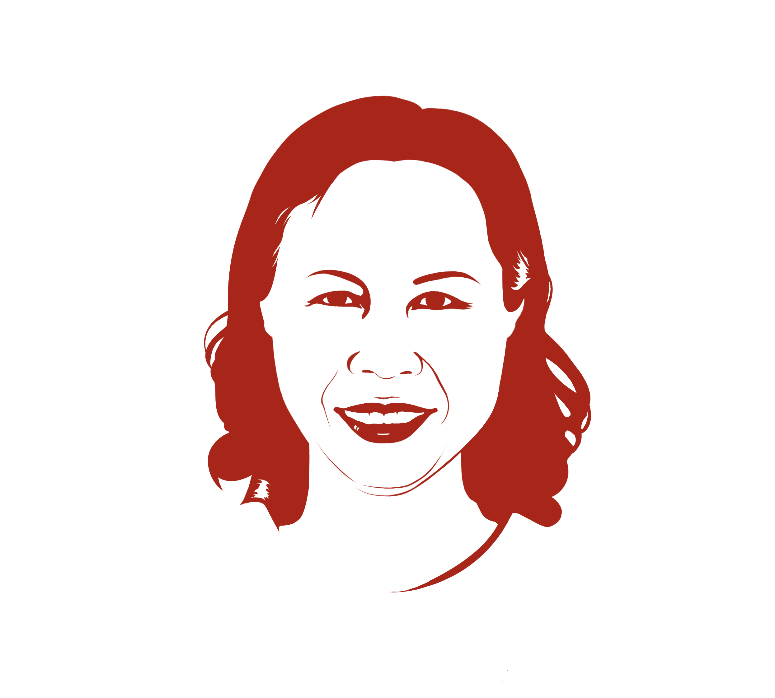 林太太餐饮连锁logo设计(参照相片,将头像画成肯德基式的矢量图)