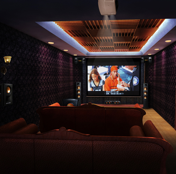 家庭影院,影音多功能厅,家装效果图设计