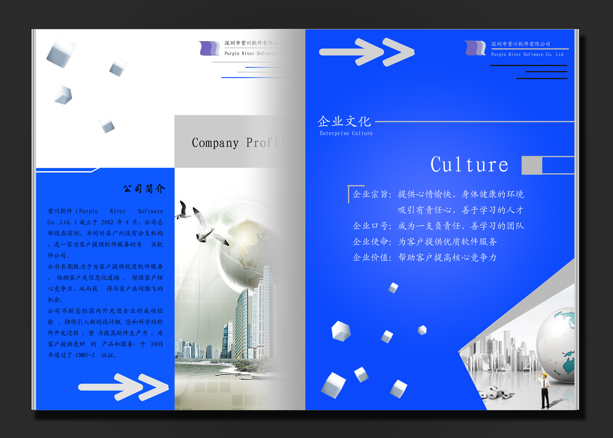 it软件公司宣传册设计!-宣传册页-猪八戒网