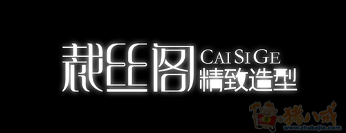 裁丝阁精致造型招牌字体设计