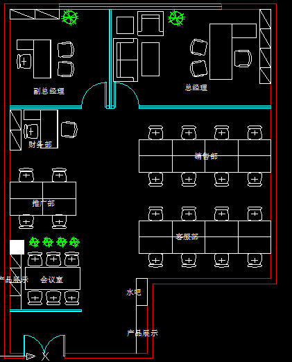 小型办公室布局(空间)设计 影响力空间设计 投标-猪八戒网