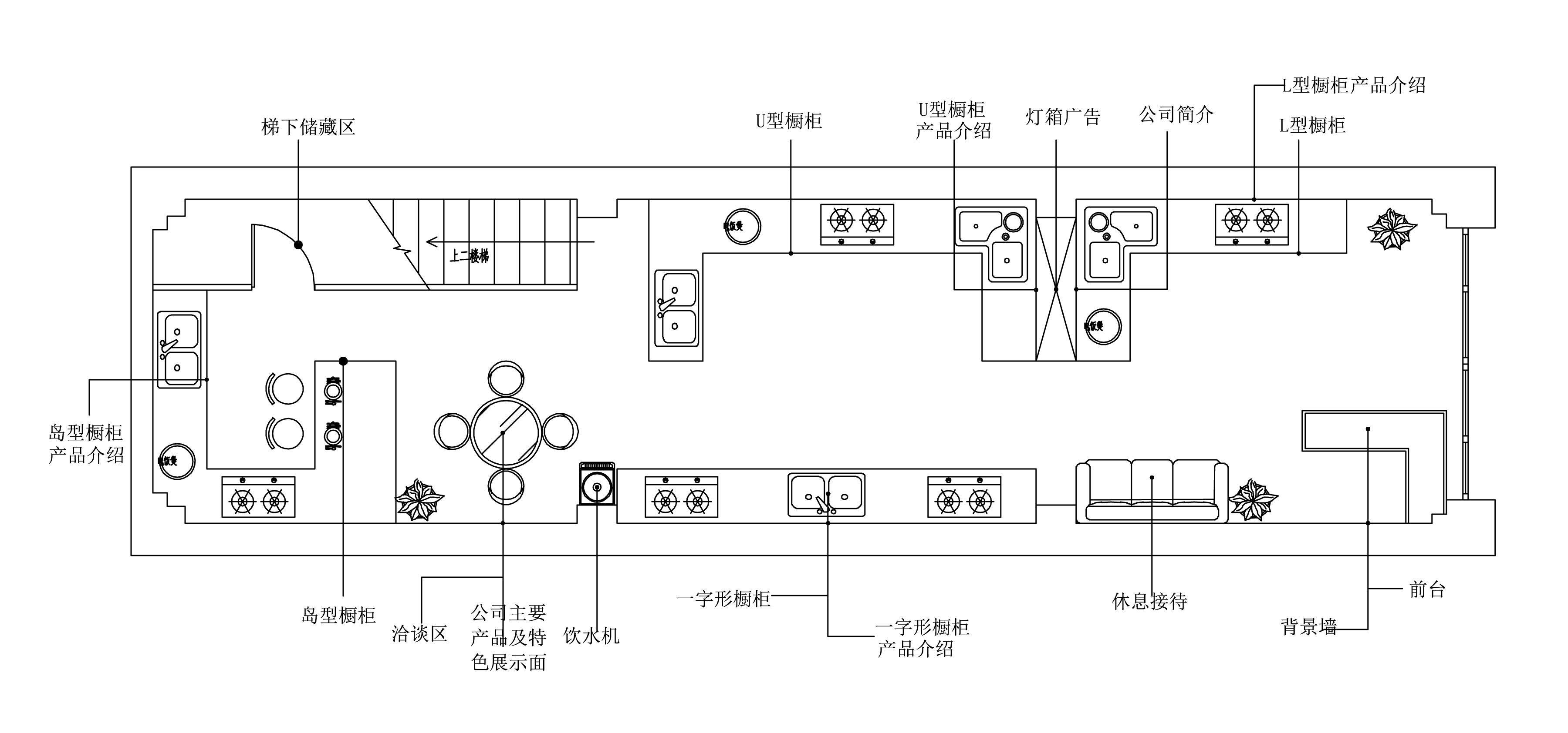 橱柜展厅平面布局图设计