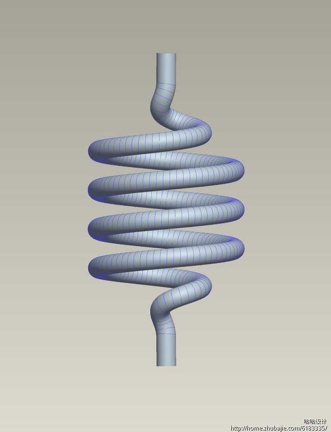 proe 画出带螺纹的螺旋管 慧源智品 投标-猪八戒网
