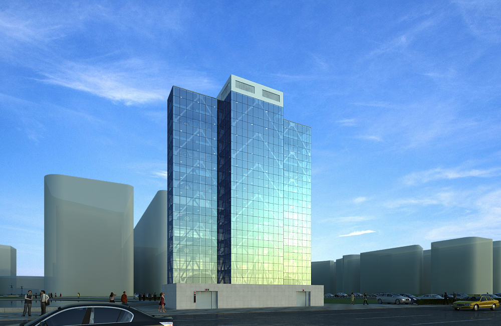 立体车库3dmax效果图-办公商铺装修-猪八戒网