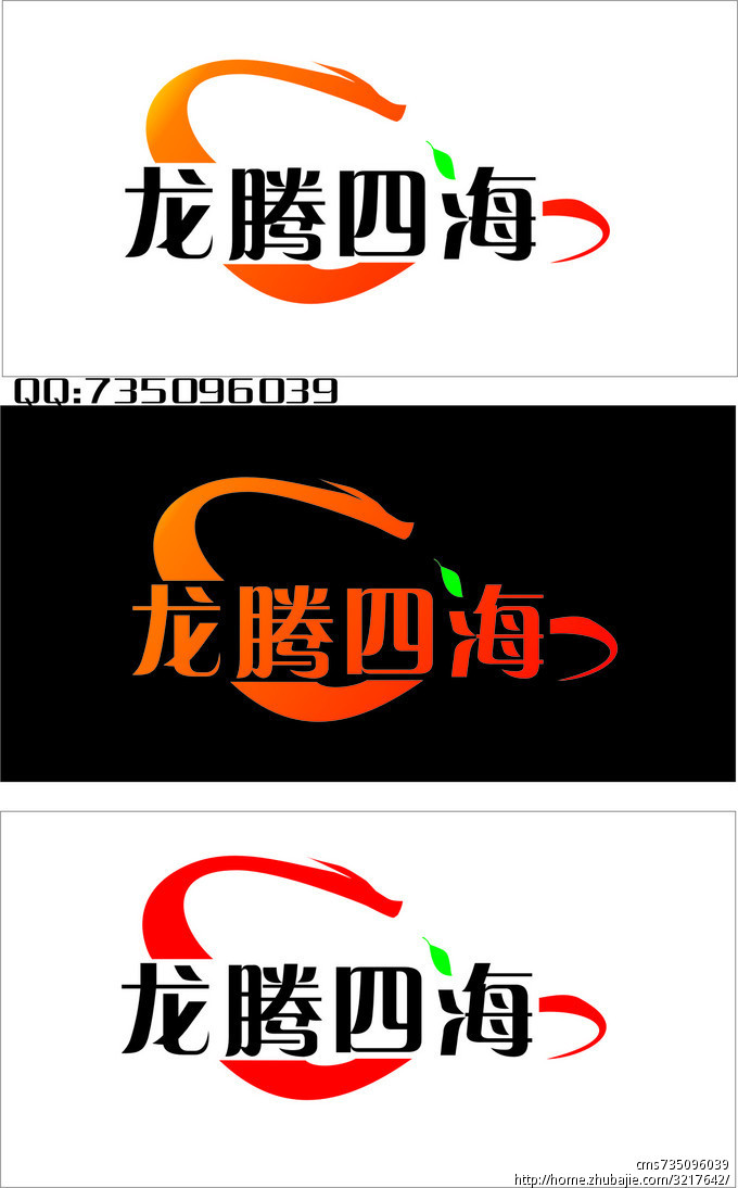 龙腾四海标志设计,加急1天! camrst创意设计 投标-猪八戒网