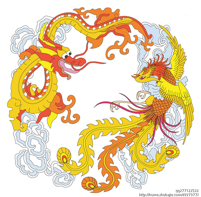 需.龙凤呈祥.主题的矢量大图 做设计的流氓 投标-猪八戒网
