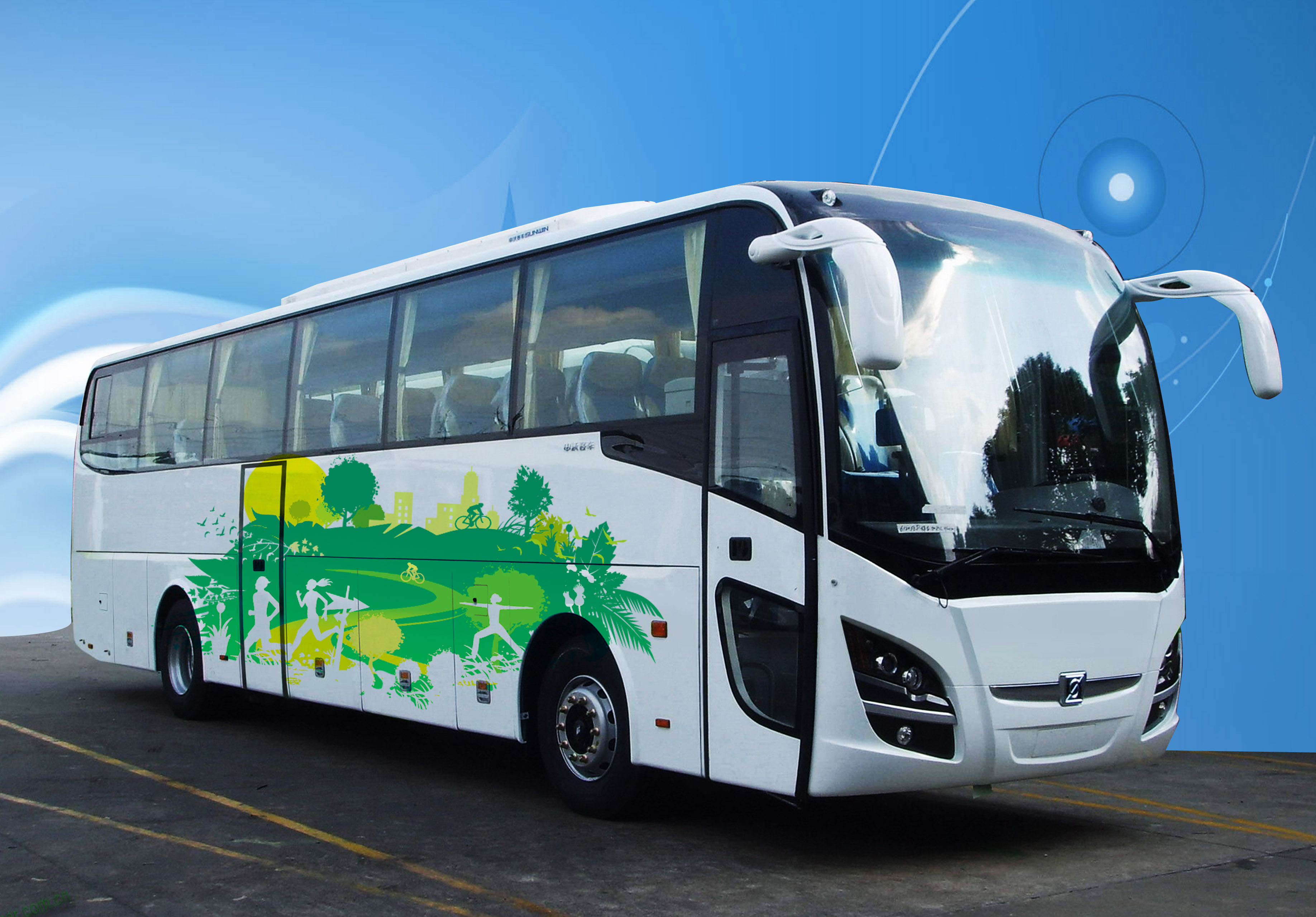 大客车外部线条设计-产品外观设计-工业设计 -猪八戒网