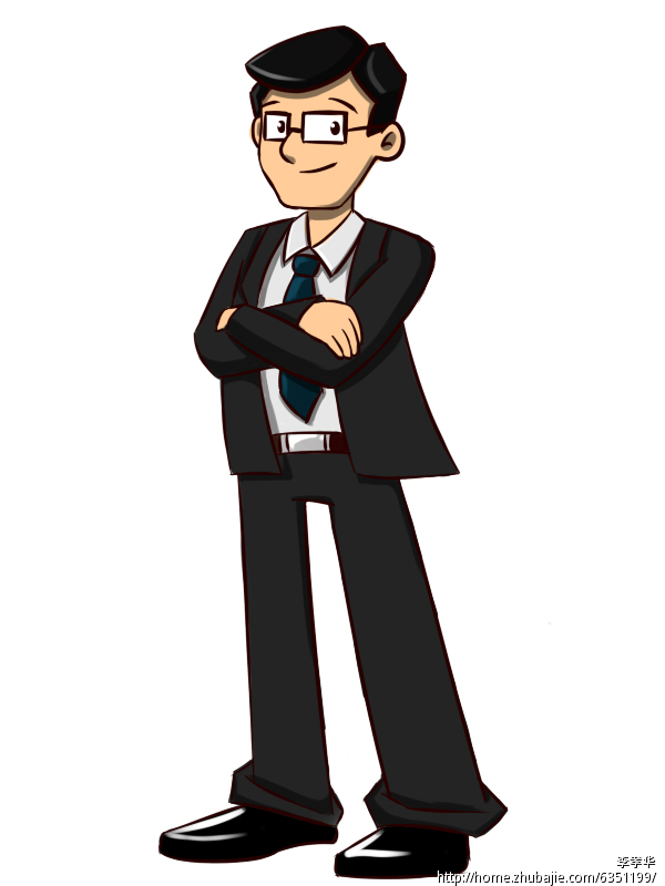 男性卡通人物形象设计 李孝华 投标-猪八戒网