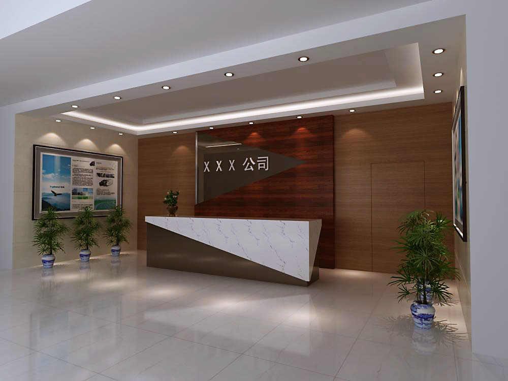 公司前台及背景墙设计