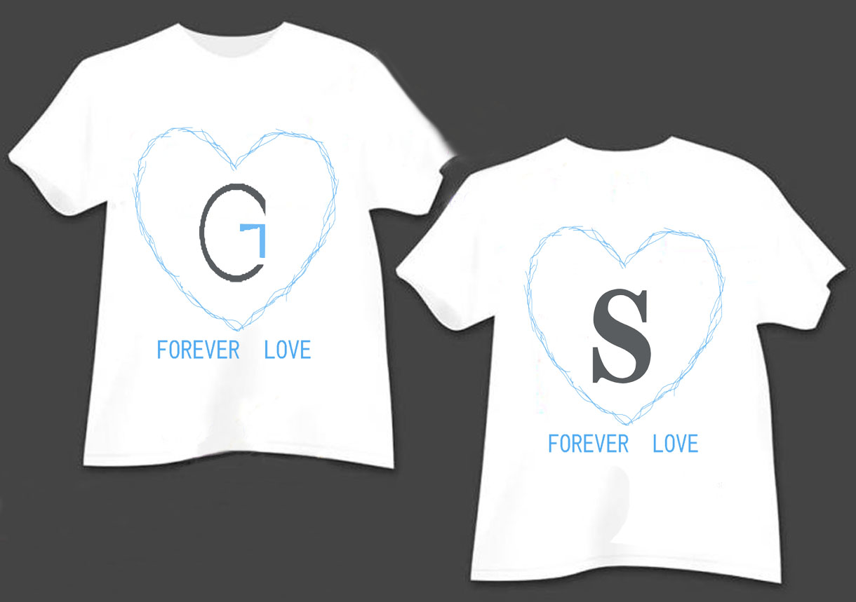 设计一套情侣t恤的图案