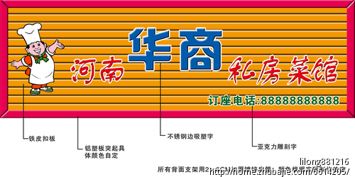 门楣广告招牌设置制作方案及设计