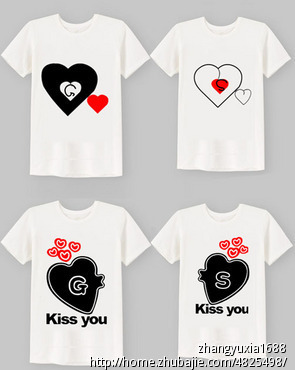 设计一套情侣t恤的图案