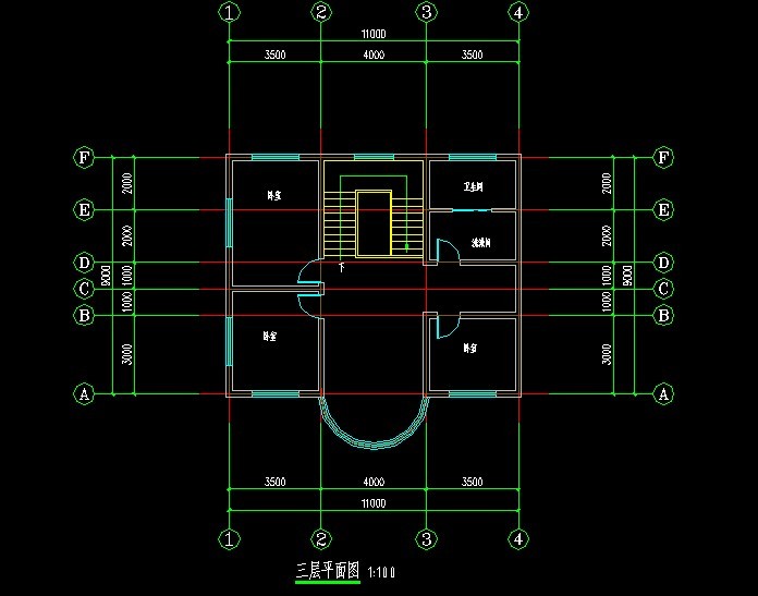 农村自建房三层楼平面设计图