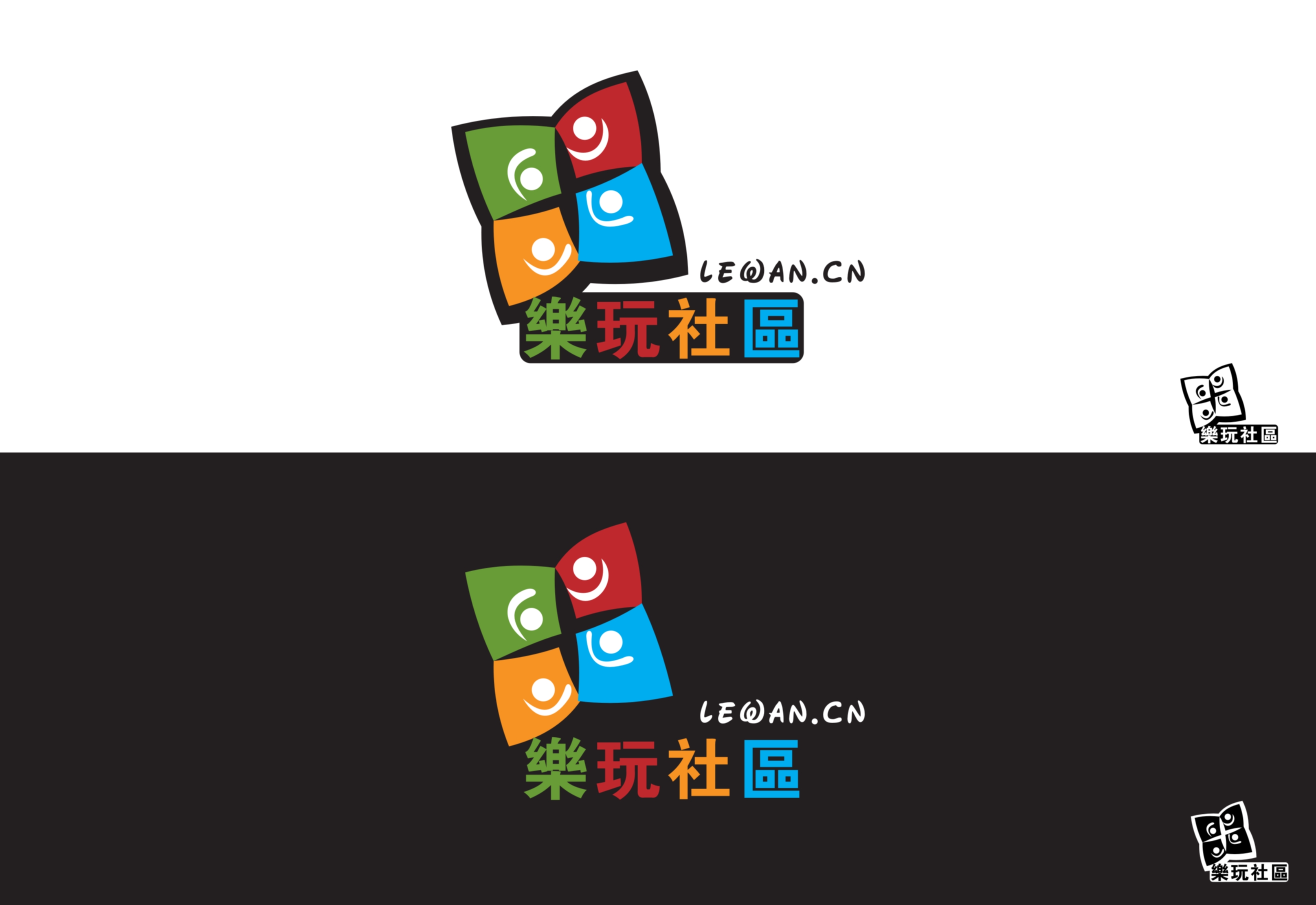 乐玩社区logo设计